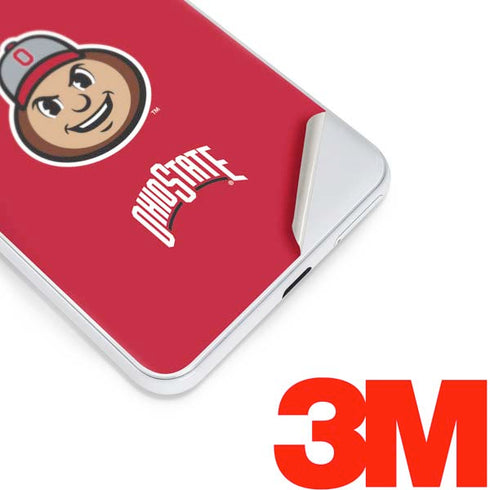 Ohio State University OSUBuckeyes Light Grey Google Pixel 3 Skin